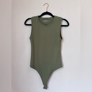 Abercrombie & Fitch Seamless Fabric Crewneck Tank Bodysuit